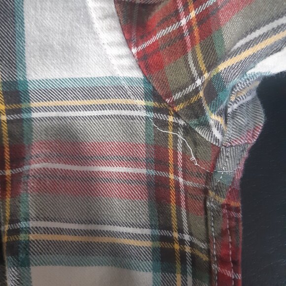 Viyella SZ M Men's Plaid Button Up Shirt, 80% Cotton/20% Wool - Picture 7 of 16